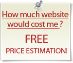 website price estimation